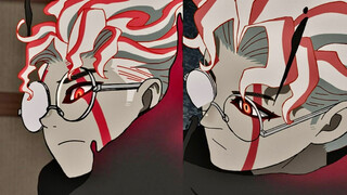 Wow, the male protagonist looks a bit like a vampire baron after his transformation~