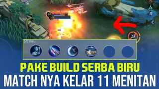 Pake build SERBA BIRU, bikin match nya kelar dalam 11 Menitan