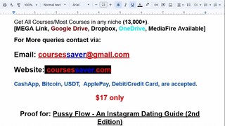Pussy Flow - An Instagram Dating Guide (2nd Edition)