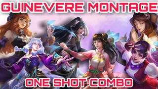 GUINEVERE ONE SHOT COMBO MONTAGE - SAVAGE| MANIAC| TRIPLE KILL| DOUBLE KILL| FIRST BLOOD - MLBB