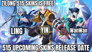 515 Upcoming Skins OFFICIAL Release Date & FREE | New Hero Xavier Release Date | MLBB