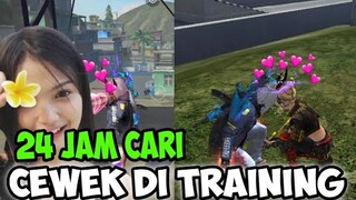 24 Jam Cari Cewek Di Training Ground Ketemu Cewek Cantik Banget |free fire prank