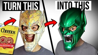 How I Made A Green Goblin Helmet (Out Of Cardboard)