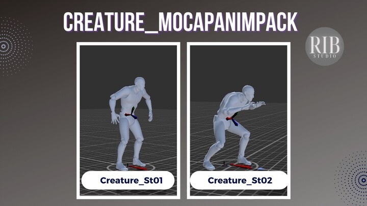 Creature_MocapAnimPack 生物动作捕捉动画包 - Unity