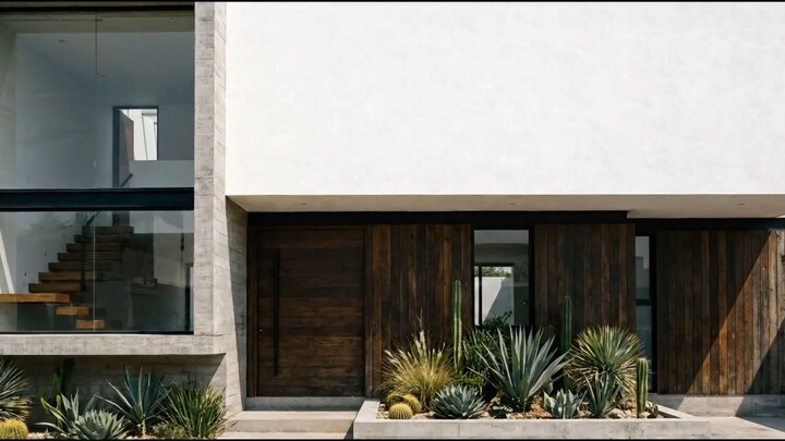 A contemporary villa designed to merge with the landscape.