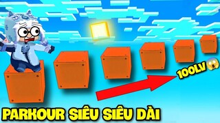 BẠN SẼ RẤT MỎI TAY NẾU CHƠI MAP PARKOUR 100LV SIÊU DÀI NÀY TRONG MINI WORLD MINI GAME MEOWPEO