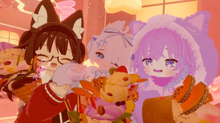 【VRChat Sleep Sound】ร้านไอศกรีมในวันฝนตก