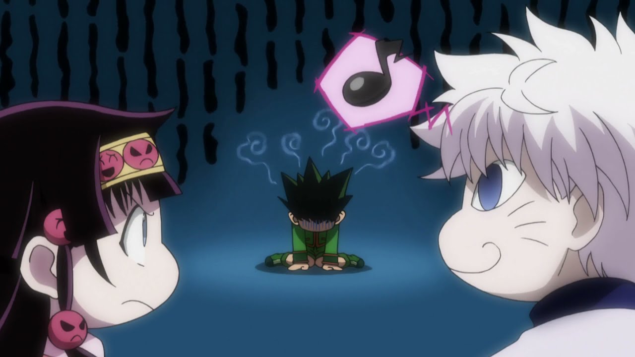 killua from Hunter x Hunter looking like a pug