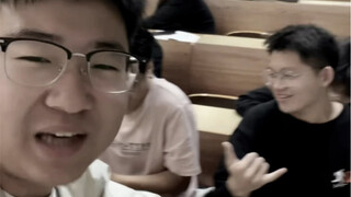 When the crazy guy walks into a university classroom