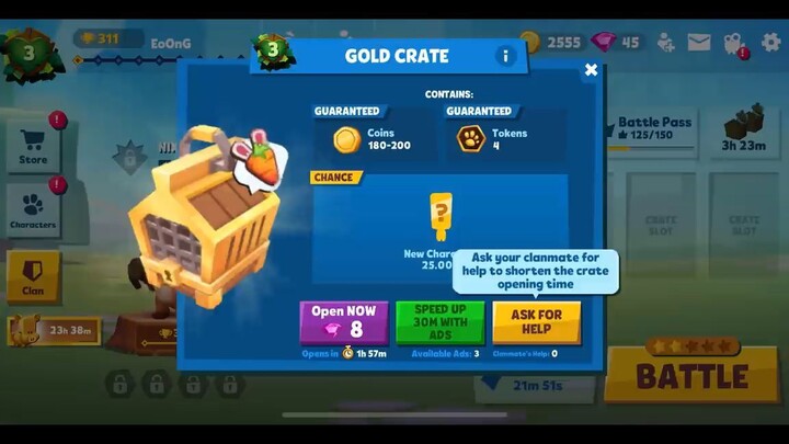 Play a new random chracter by opening lucky Random Crates _ zooba