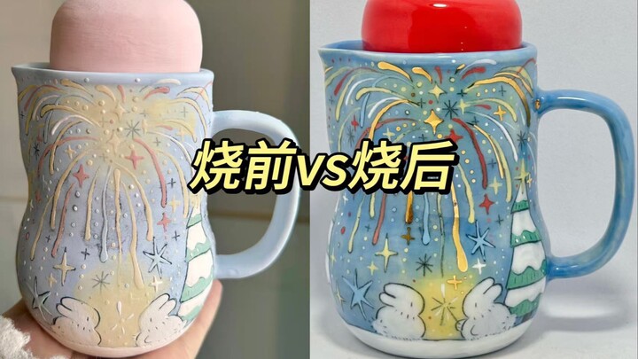 Sebelum dibakar vs setelah dibakar! 🍎 Rumah Apel Mulai Turun Salju ❄️ ‧₊ *