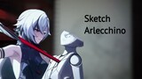 Sketch Arlecchino|Genshin Impact