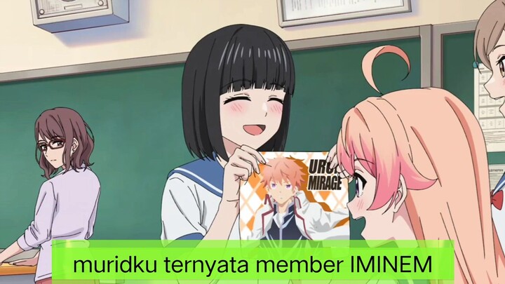 #KompetisiKreasiUnggahan3 , ketika sensei berteman dengan muridnya yg ternyata ilustrator