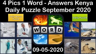 4 Pics 1 Word - Kenya - 05 September 2020 - Daily Puzzle + Daily Bonus Puzzle - Answer - Walkthrough