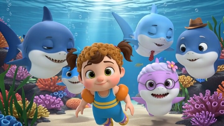 Baby Shark 🦈 | doo doo doo | Shark Family Song | kids songs |