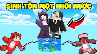 Noob Ruby Thử Thách 24h Sinh Tồn Trên 1 KHỐI NƯỚC Cực Bất Ổn Trong Minecraft