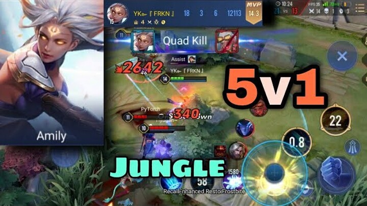 Amily Jungle Pro Gameplay Carry The Team | Arena of Valor | AoV | Liên Quân Mobile | RoV | 傳税對決