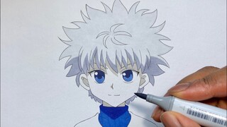 How to Draw Killua Zoldyck Easy - Hunter x Hunter (Hantā Hantā / ハンター×ハンター)