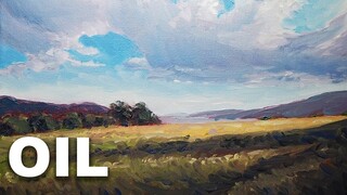 Oil Painting Landscape Time Lapse - Arrival
