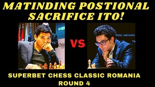 GANDANG POSITIONAL SACRIFICE NITO!  Superbet Romania 2021 So Vs Caruana