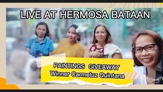 PAINTING GIVEAWAYS AT BATAAN| VCTOR WOOD PAINTINGS