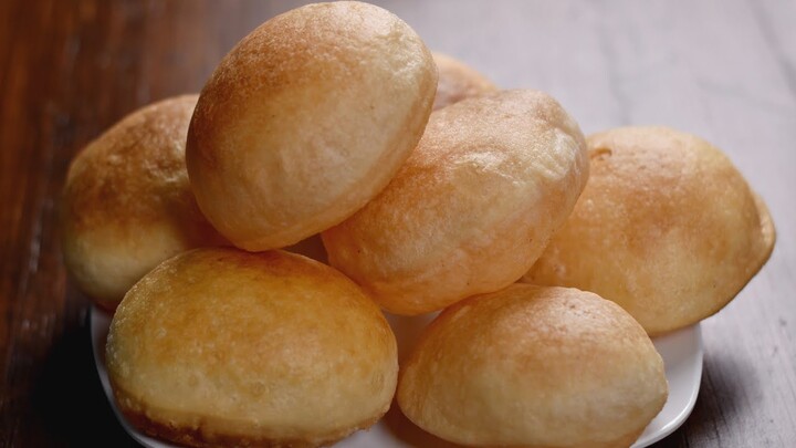 Nggak bosen-bosen praktek resep ini, Tepung ketan jadi roti balon.