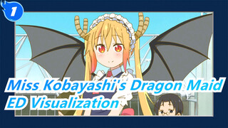 [Miss Kobayashi's Dragon Maid] ED (full ver.) / Music Visualization_1