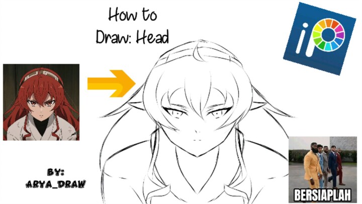 Tutorial Membuat Kepala Dengan Contoh Kepala Eris | Tutorial Gambar Kepala (Digital)