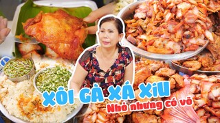 Bất ngờ trước tiệm XÔI GÀ XÁ XÍU tuy nhỏ nhưng có võ, khách đông nườm nượp tại chợ Bà Chiểu