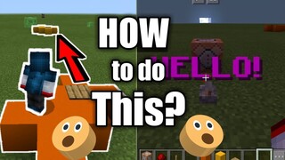 How to Title your world and Teleport using command block (MCPE) 1.10