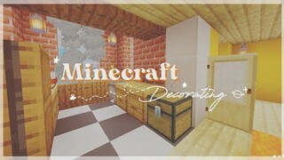 [mcpe] decorating the suburban house ~ aesthetic minecraft speedbuild