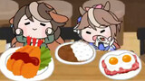 [ Uma Musume: Pretty Derby たぬき Animation] Picky eaters Luna and Debao
