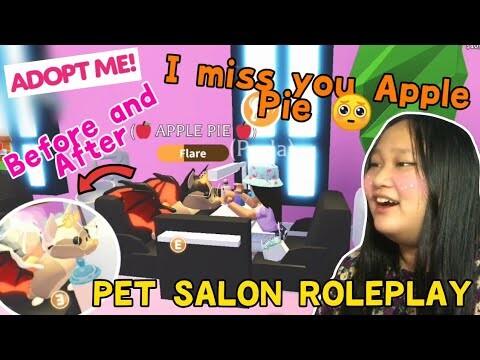 PET SALON ROLEPLAY IN ADOPT ME ✂️ | BONDING TIME WITH APPLE PIE 2.0 😂 IM BACK !!