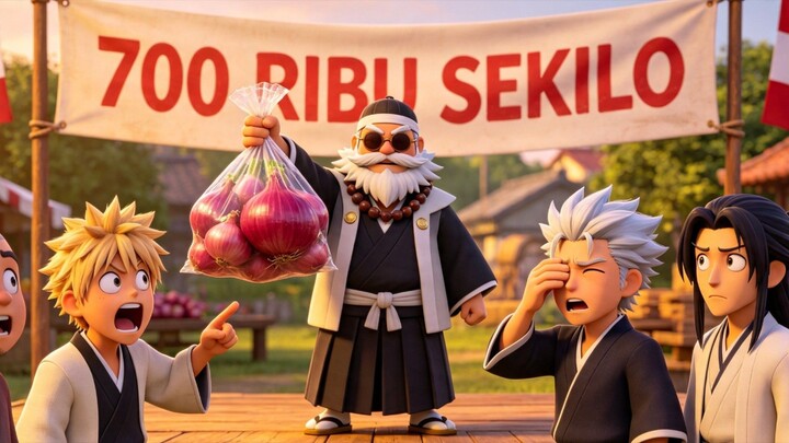 ‎Lomba Kupas Bawang: 700 Ribu sekilo…🧅🇮🇩 ( Bleach AI)