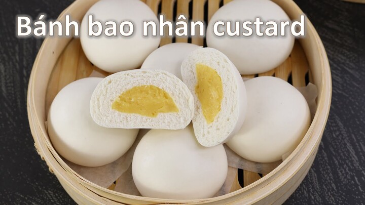 Bánh bao nhân trứng sữa custard