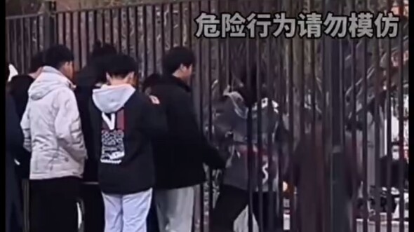 Students climb over the fence to save time: “You call it orderly, but they won’t use the main gate; 