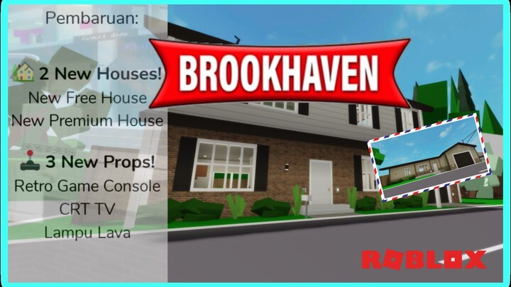 UPDATE BROOKHAVEN 🏡 RP 90s VIBES 2 NEW HOUSE & 3 NEW PROPS | ROBLOX INDONESIA