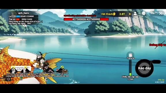 sau khi câu cá vạn cân update