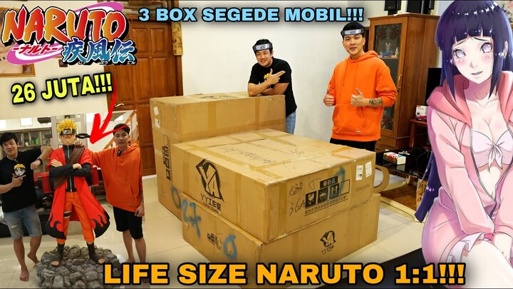 SPEKTAKULER SIAH INI!!! UNBOXING UZUMAKI NARUTO SAGE MODE VER. SEGEDE ORANG BENERAN!! 2 METER MAN!!!