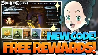 *NEW CODE* & EVENT ARE HERE! INSANE REWARDS FOR F2P & BEST UNITS TO SCORE HIGH - Black Clover Mobile