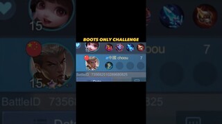 🥾 boots only challenge chou #mobilelegends #mlbb #chou #choou #shorts