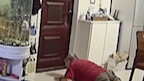 #A Scene Under Surveillance: Son Plays Games While Teaming Up with Dad