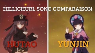 Hillichirl song comparison HUTAO/YUNJIN | Genshin Impact