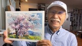 Edisi Lukisan Menyembuhkan Kakek Shibasaki-Pemandangan Bunga Sakura