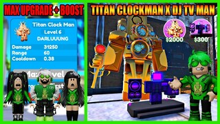 KEREN! Kombinasi Tower Terbaik Titan Clockman & Dj Tv Man Ratakan Skibidi Toilet