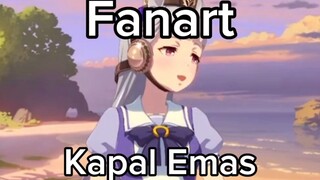 Fanart GoldShip dari Uma Musume 🔥🔥🔥