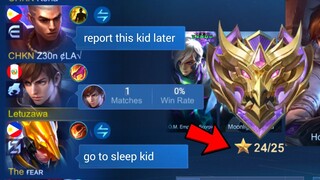 GUSION FAKE WR PRANK IN MY LAST MATCH BEFORE MYTHIC HONOR!!😂