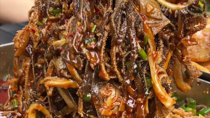 Hôm nay bày hàng bán dạ dày bò ăn lạnh