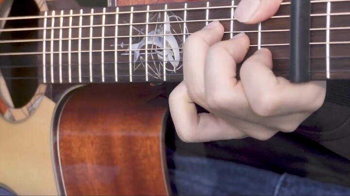 Playing the board injects soul! Fingerstyle guitar "Journey to Suzume" theme song すずめ (with full tut