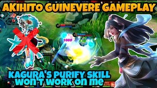 KAGURA'S PURIFY SKILL WON'T WORK ON ME | AKIHITO GUINEVERE GAMEPLAY | MLBB |